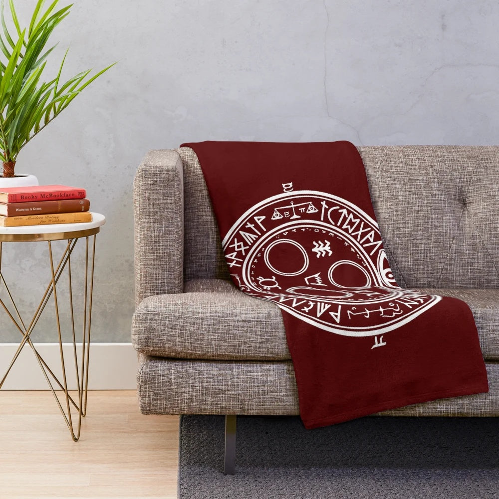 Silent Hill themed plush blanket with Halo of the Sun design