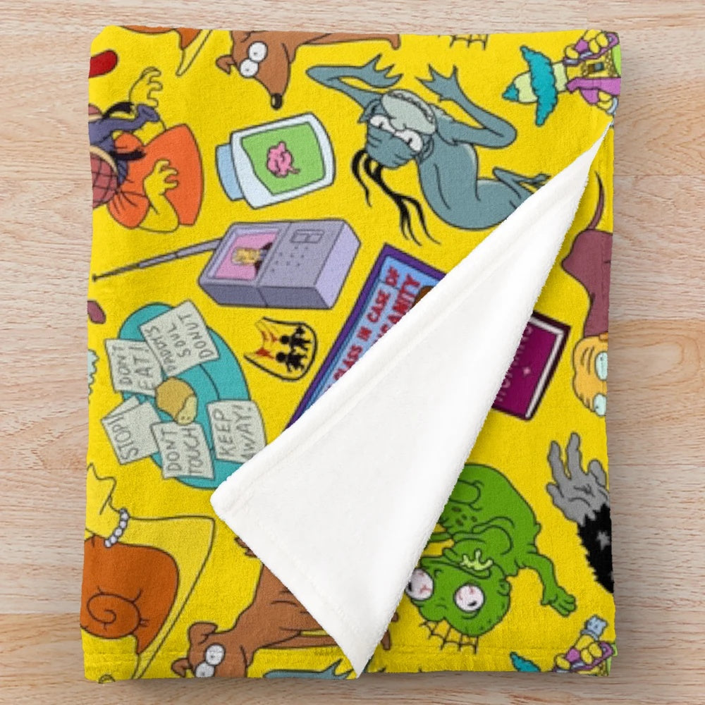 Simpsons Treehouse of Horror Plush Blanket