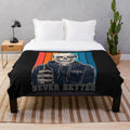 Soft, plush skeleton-patterned blanket for cozy home decor