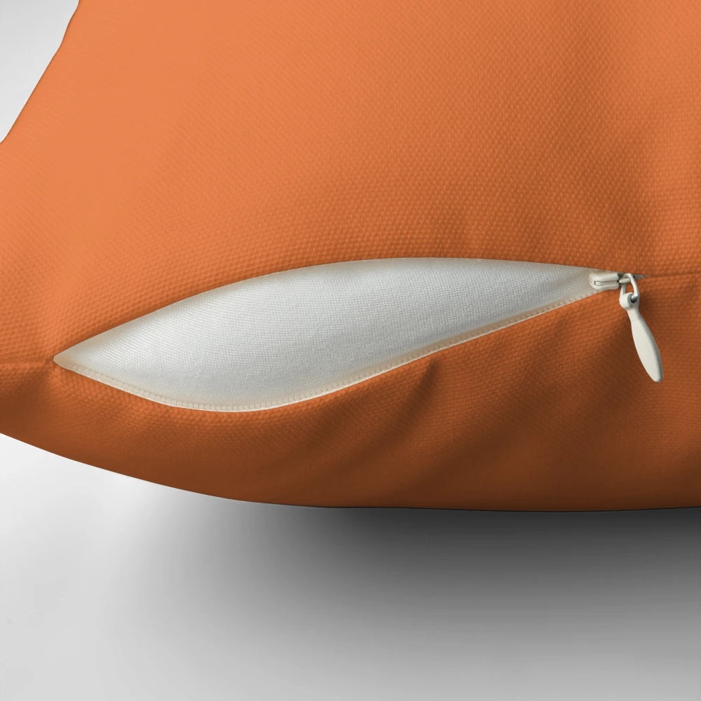 A cozy Halloween-themed pillow featuring a whimsical slice of life design by artist RandyOtter.