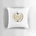 Plush pillow featuring an apple design with teeth, inspired by the popular horror podcast The Magnus Archives.