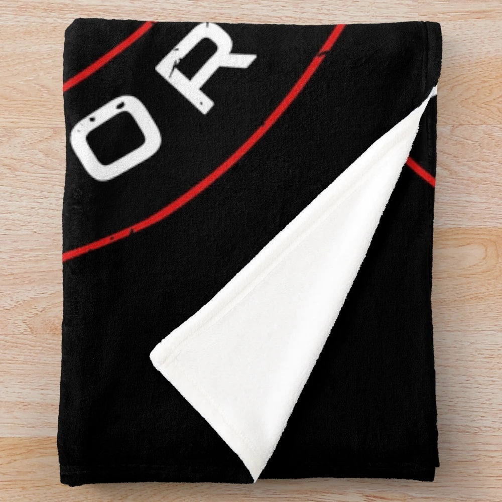 Umbrella Corporation inspired plush blanket with horror and gaming elements