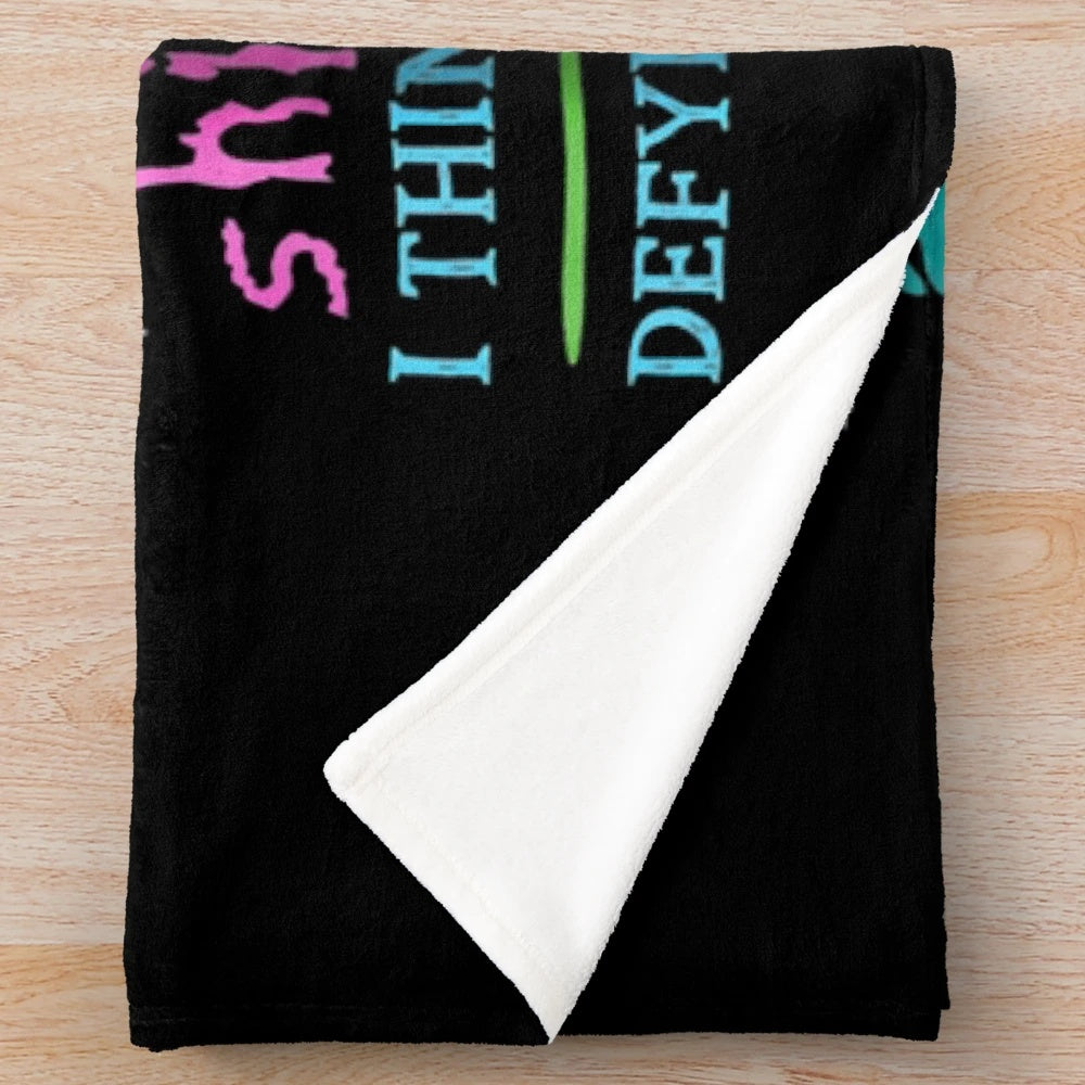 Wicked musical-themed plush blanket for Halloween