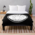 Spors band inspired plush blanket with psychedelic and metal elements