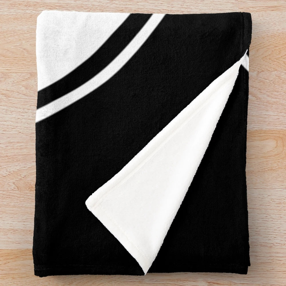 Spors band inspired plush blanket with psychedelic and metal elements