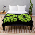 Sports themed plush blanket with player number 20 tennis design