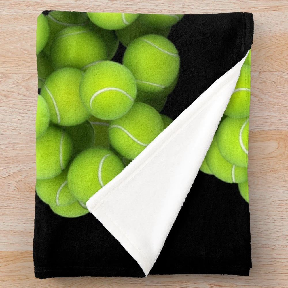 Sports themed plush blanket with player number 20 tennis design