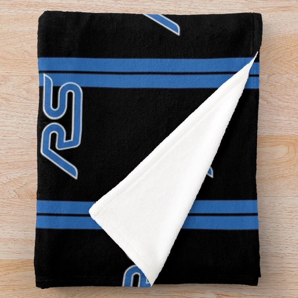 Ford Focus RS Plush Blanket with Racing Stripes