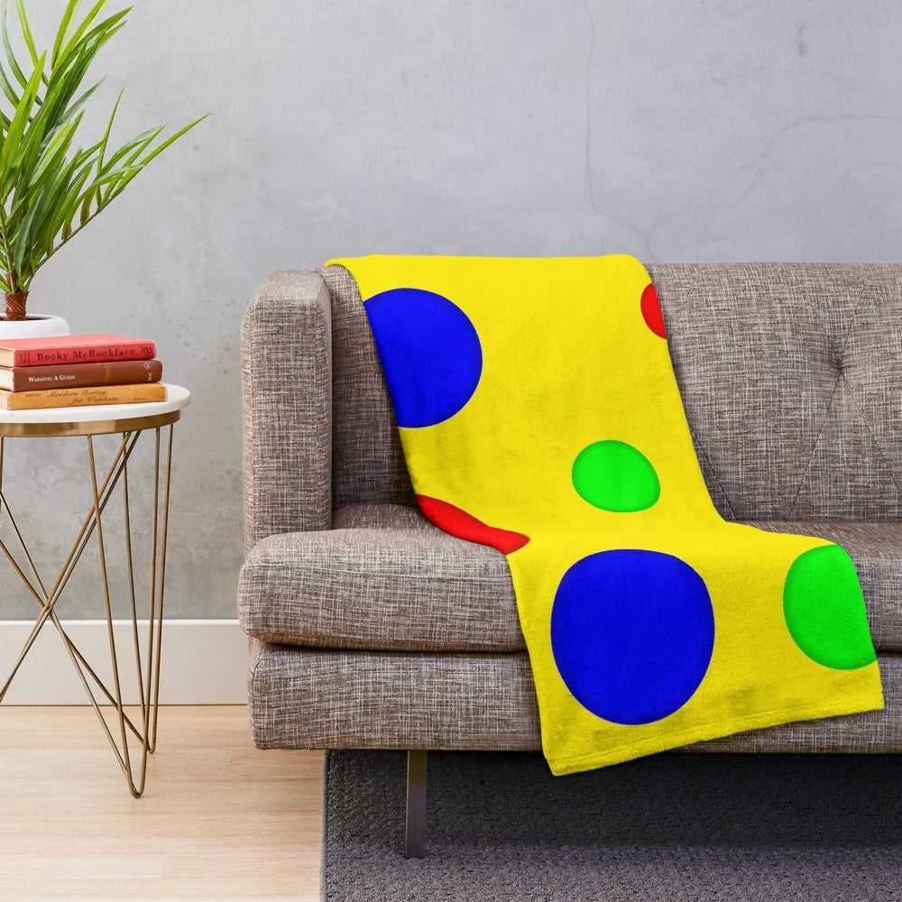 Spotty pattern plush blanket inspired by the popular children's TV show Something Special