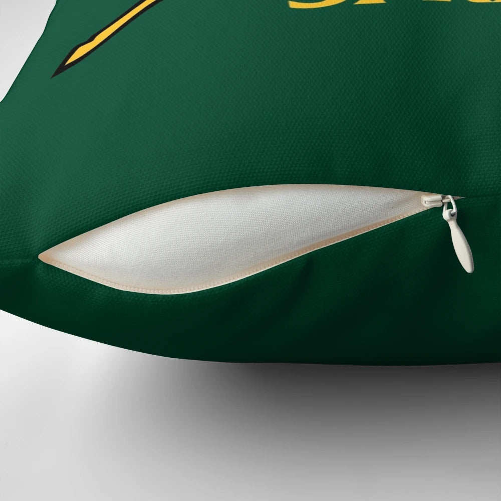 Springboks Rugby Pillow with Vintage South African Flag Design