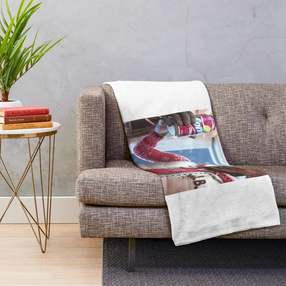 Sprite Cranberry themed plush blanket