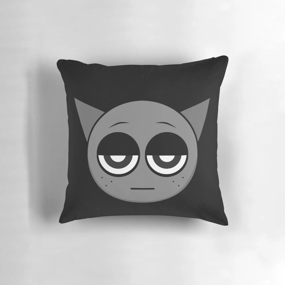Sprunki Gray Comfortable Pillow for Gamers and Simon Fans