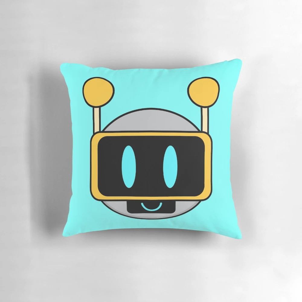 A fun and colorful robot-themed pillow featuring the Sprunki character from the popular game.