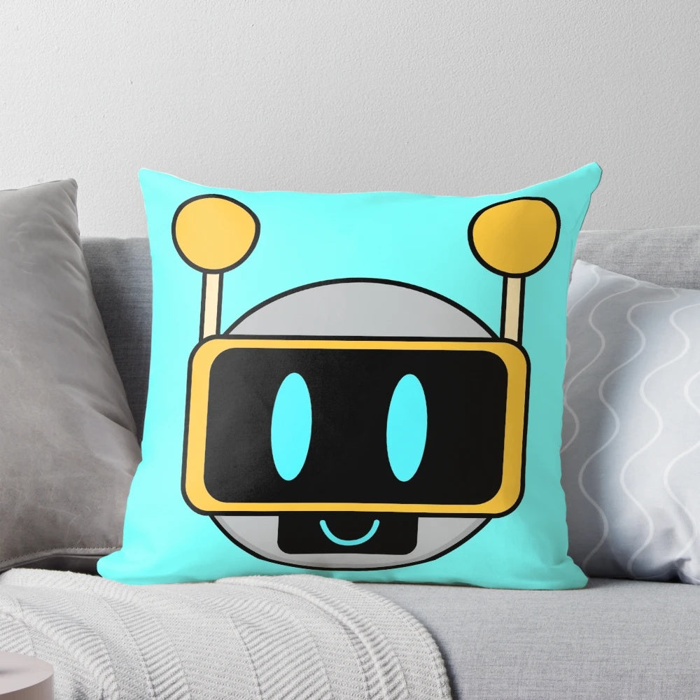 A fun and colorful robot-themed pillow featuring the Sprunki character from the popular game.