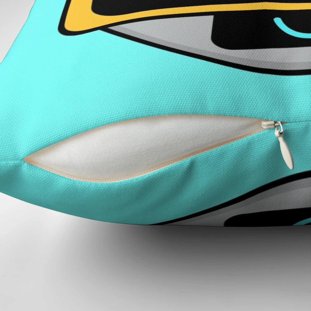 A fun and colorful robot-themed pillow featuring the Sprunki character from the popular game.