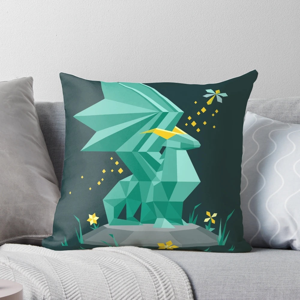 Spyro the Dragon Crystal Guardian Pillow - Soft, comfortable pillow featuring the beloved Playstation dragon character