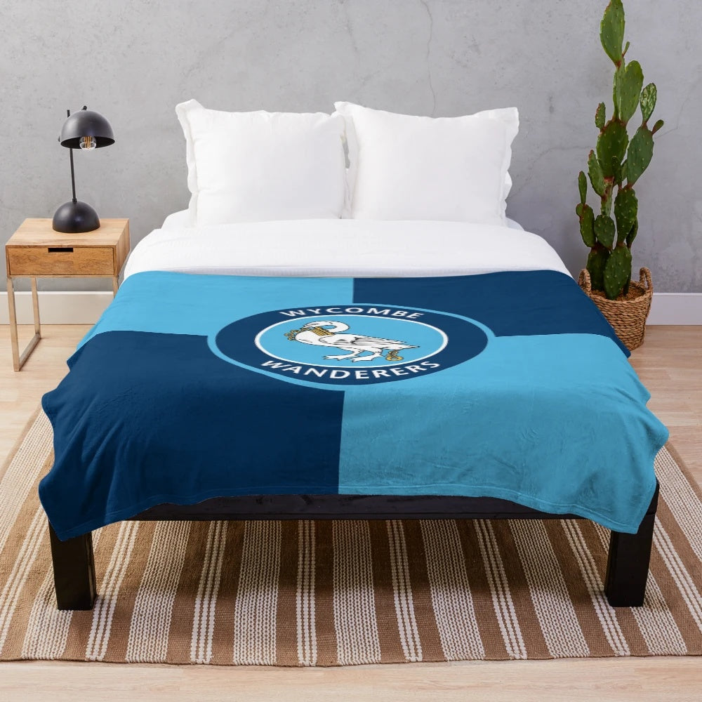 Wycombe Wanderers FC Squares Plush Blanket