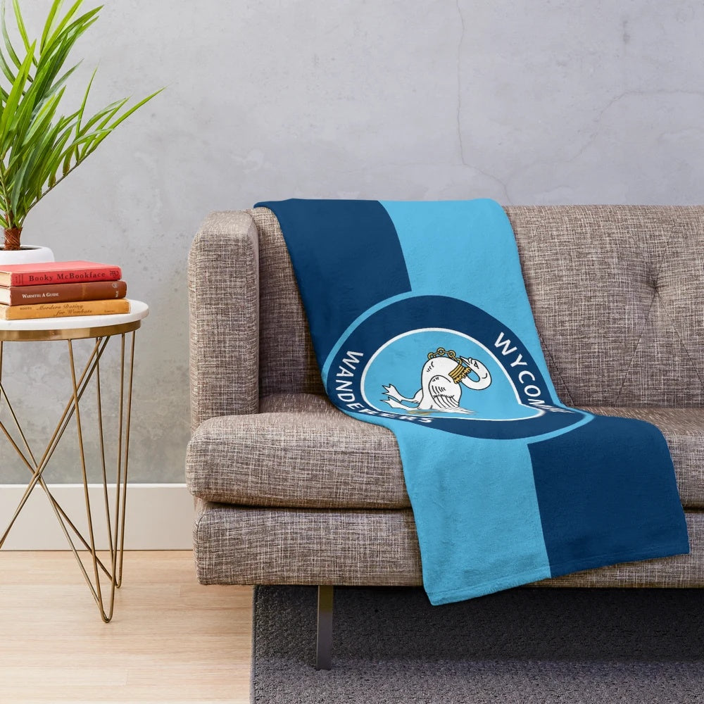 Wycombe Wanderers FC Squares Plush Blanket