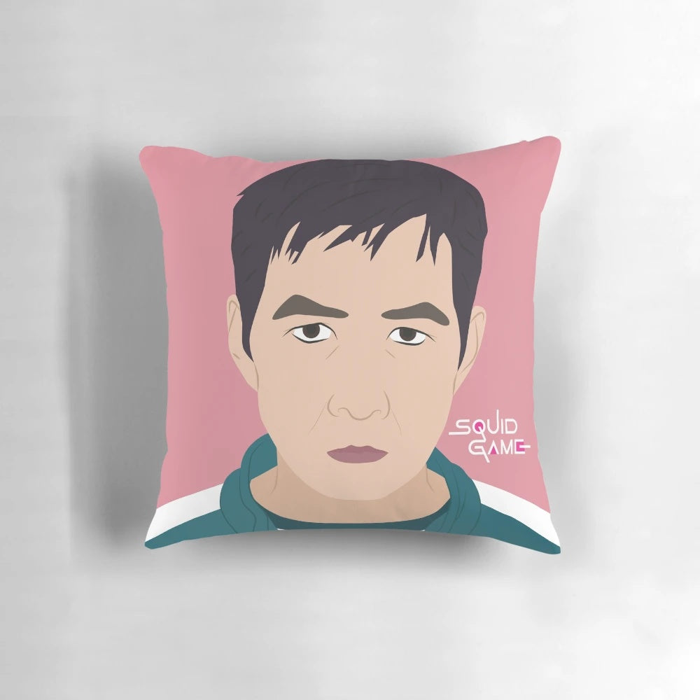 Squid Game 2 Seong Gi-hun Smile Netflix Pillow