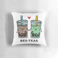 Soft and squishy boba tea milk tea pillow with tapioca pearls, perfect for Asian drink lovers