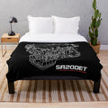 SR20DET inspired plush blanket for automotive enthusiasts