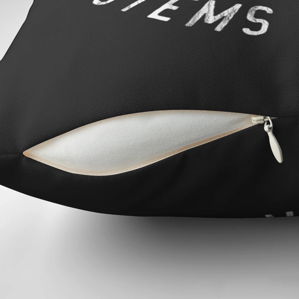 "SSV Normandy Athletic Shirt with Mass Effect-inspired design and white print on pillow"