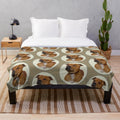 Staffordshire Bull Terrier Themed Plush Blanket