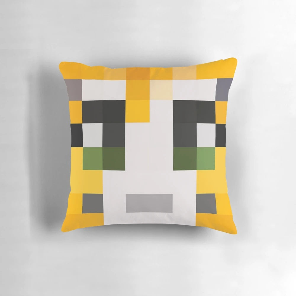 Soft, plush Stampy-inspired Minecraft pillow with a comfortable, cozy design.