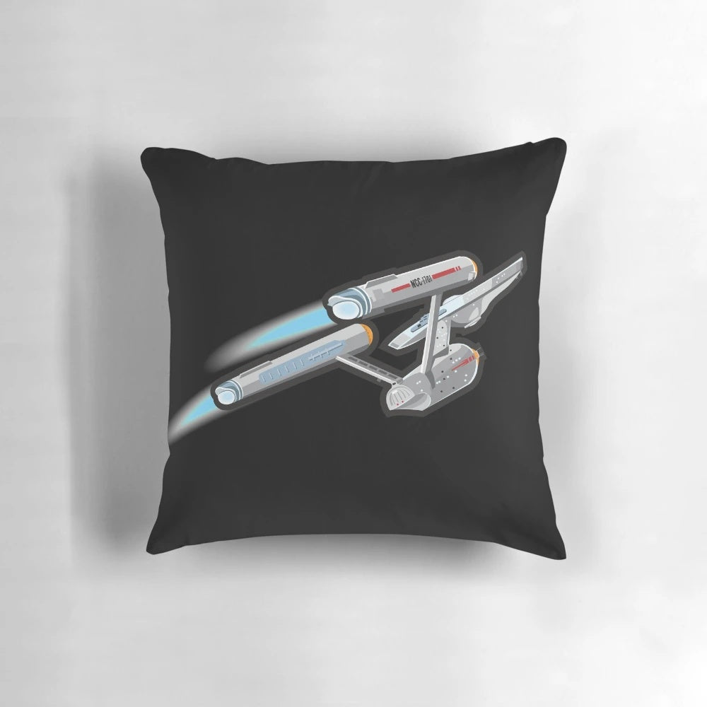 Classic star trek inspired pillow