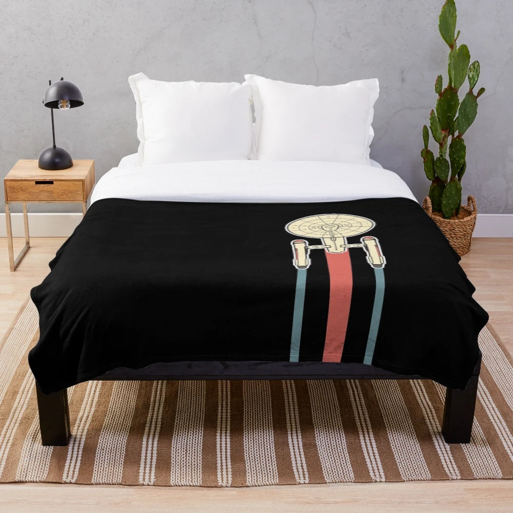Star Trek Inspired USS Enterprise Plush Blanket