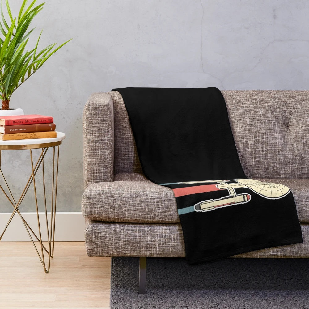Star Trek Inspired USS Enterprise Plush Blanket