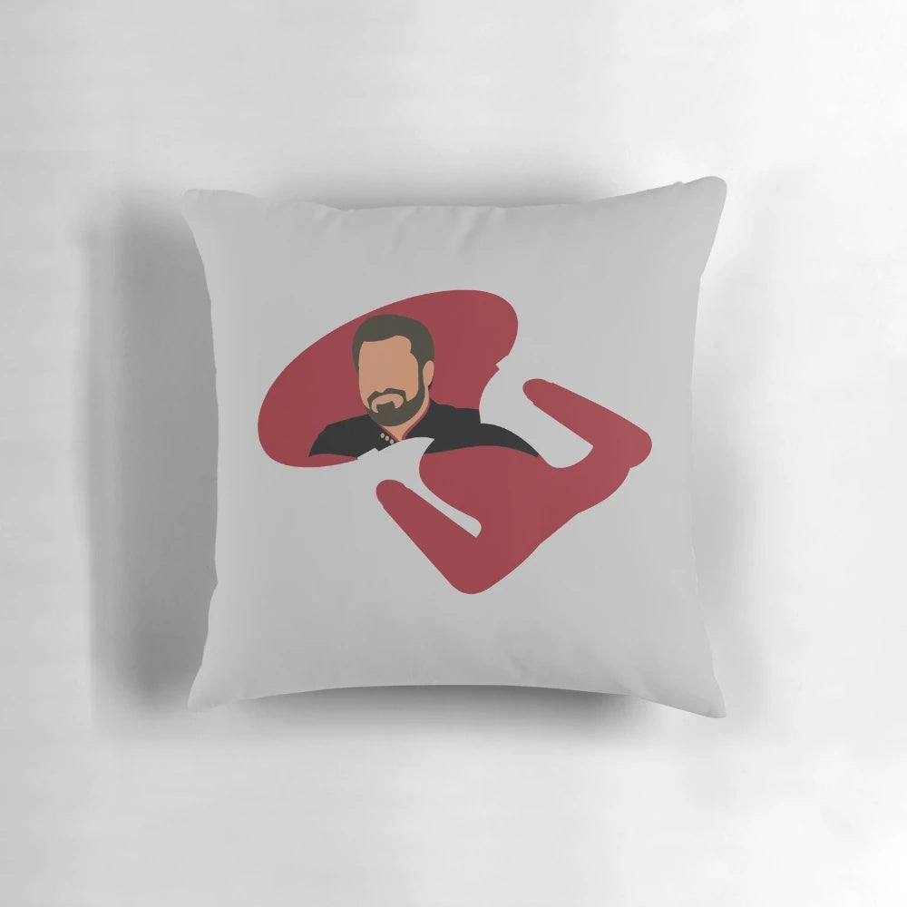Star Trek: The Next Generation USS Enterprise Pillow with William Riker