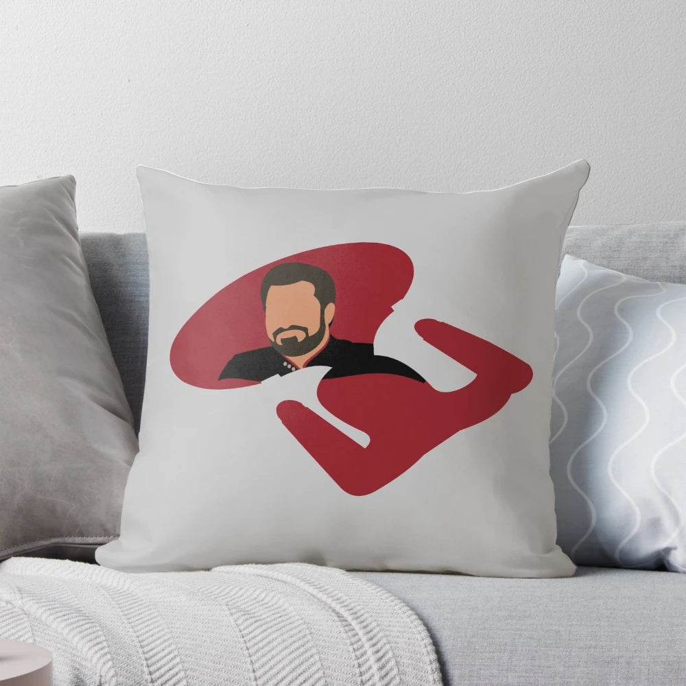 Star Trek: The Next Generation USS Enterprise Pillow with William Riker