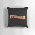 Star Trek The Next Generation Ten Forward Bar Crew Pillow featuring the Enterprise NCC-1701-D