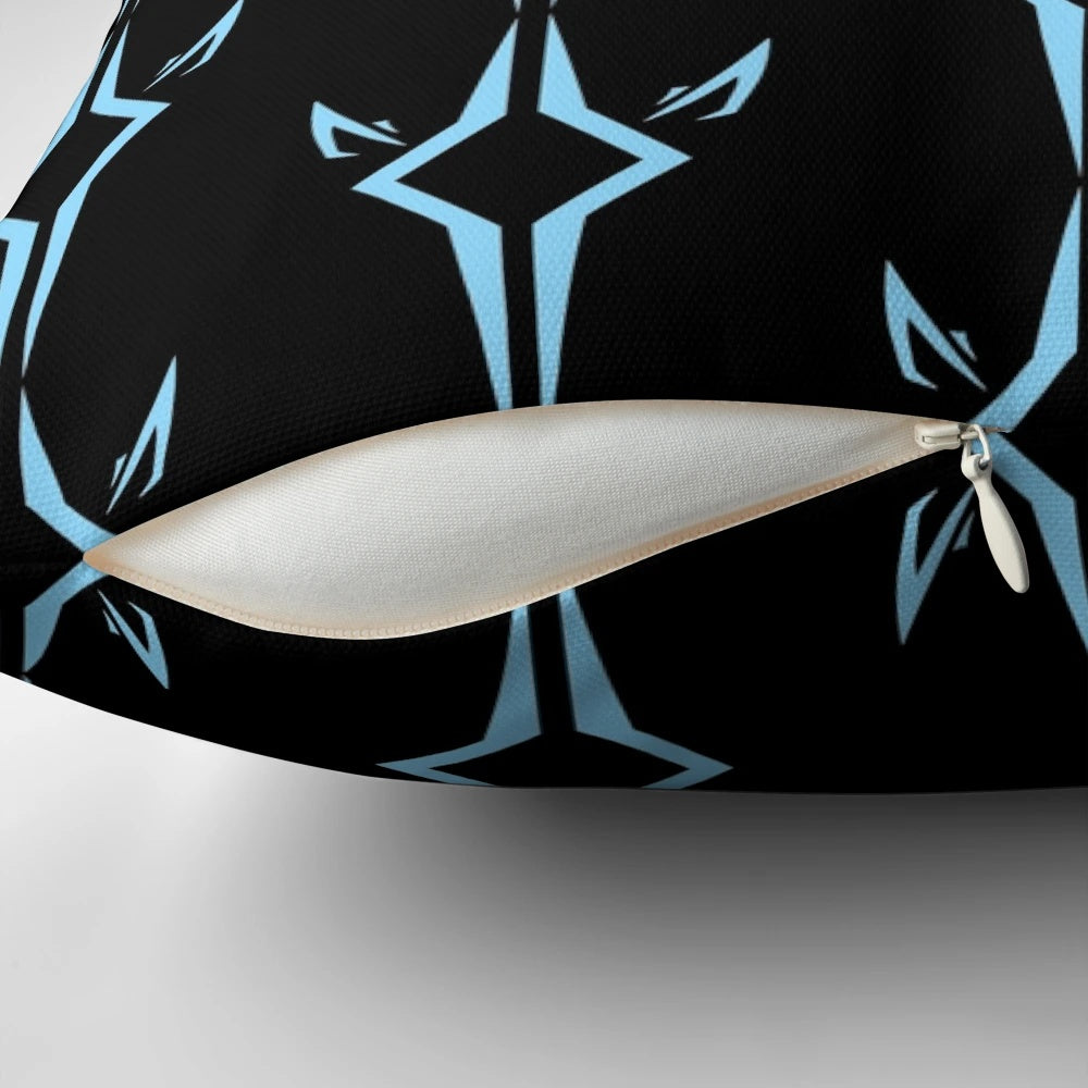 Comfortable Star Wars-themed Ahsoka Tano emblem pillow for home decor