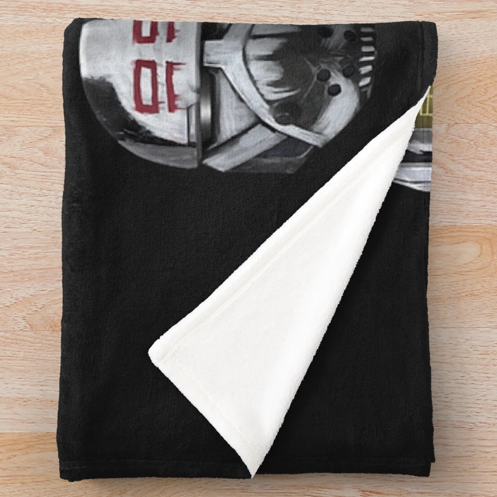 Star Wars Clone Trooper Plush Blanket featuring iconic Clone Helmet design