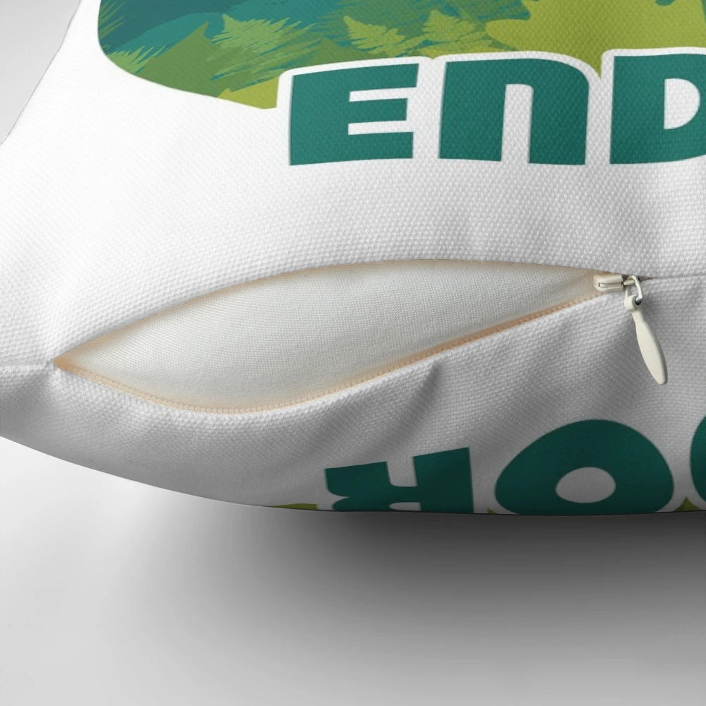 Star Wars Endor Retro Travel Poster Pillow, featuring a vintage-inspired design with the planet Endor from the Galactic Empire