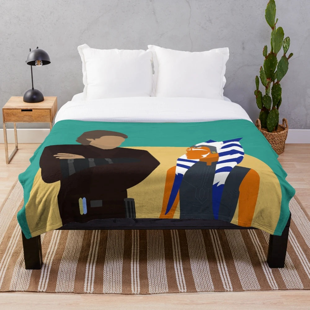 Star Wars Ahsoka and Anakin Plush Blanket