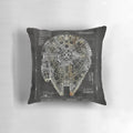 Star Wars Millennium Falcon blueprint fan art printed on a comfortable throw pillow