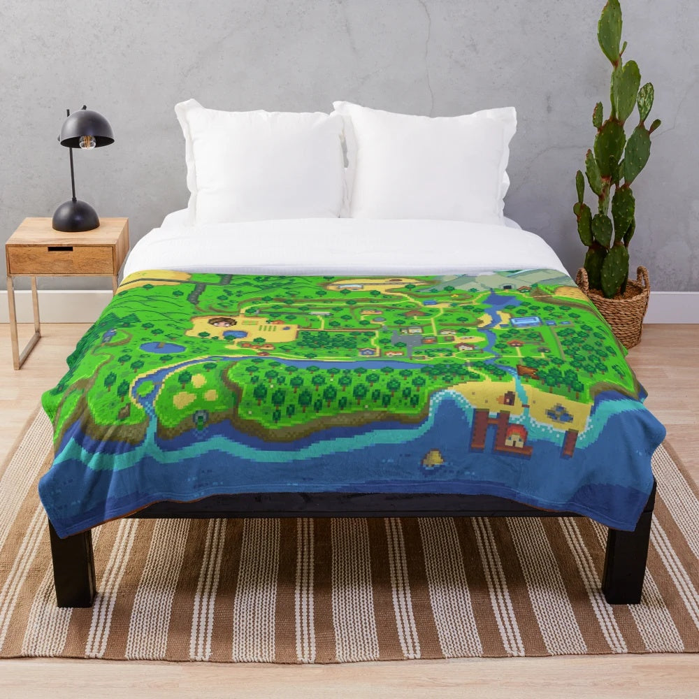 Stardew Valley Plush Map Blanket