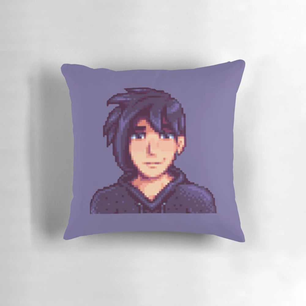 Stardew Valley Sebastian Pixel Art Pillow