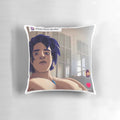 Stardew Valley Sebastian themed decorative throw pillow with fan art design