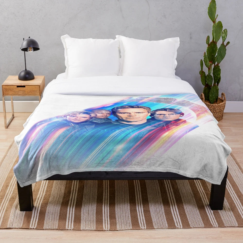 Stargate-themed plush blanket