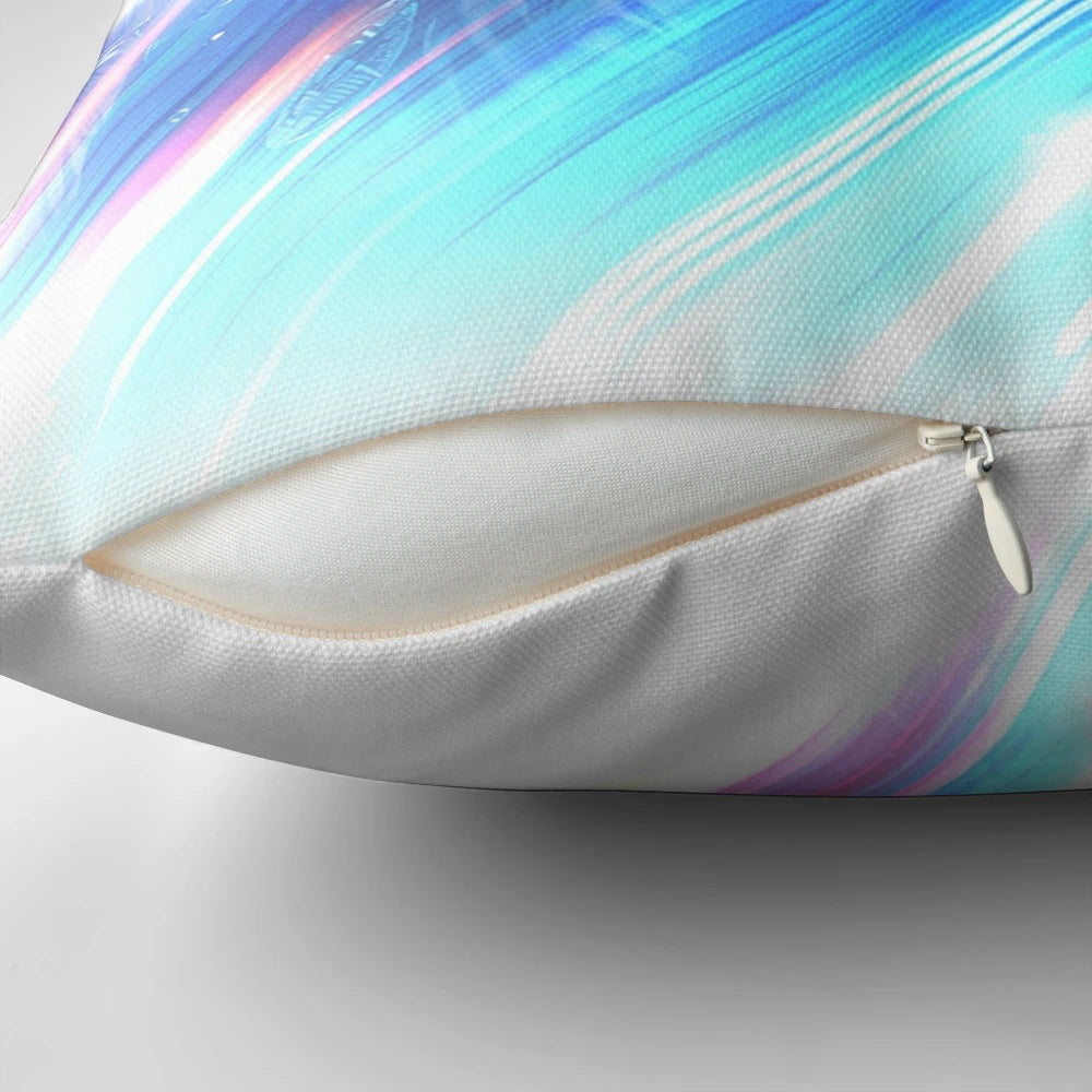 Stargate SG1 themed throw pillow featuring the iconic wormhole and Stargate logo