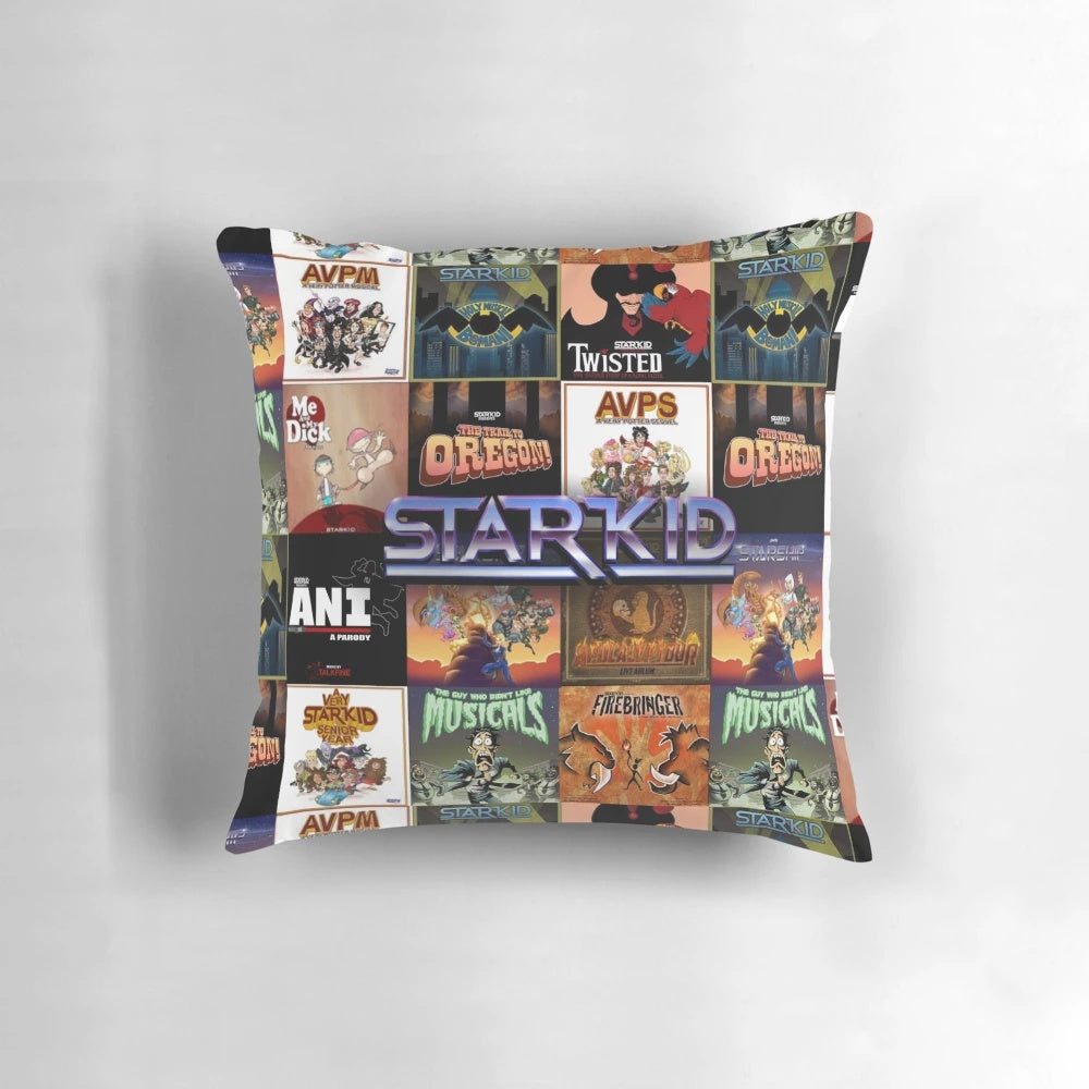 Starkid Inspired Collage Pillow featuring characters and cast from Starkid musicals