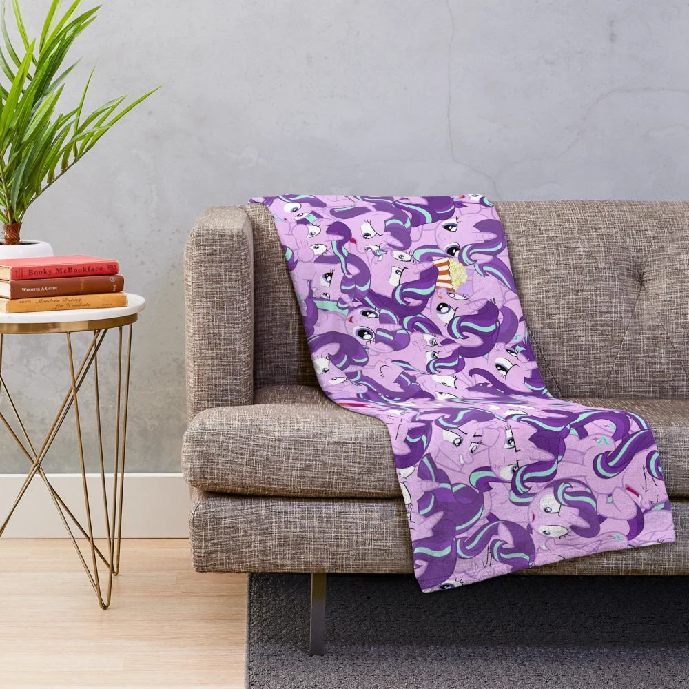 Starlight Glimmer inspired plush blanket with cozy design
