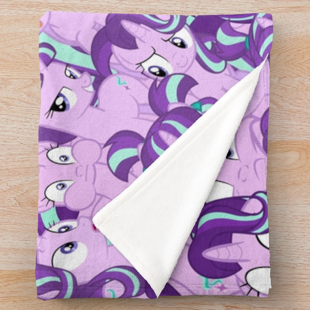 Starlight Glimmer inspired plush blanket with cozy design