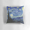 Starry Night decorative throw pillow featuring Vincent Van Gogh's iconic painting