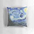 Starry Night Doctor Who Inspired Pillow with TARDIS and Matt Smith