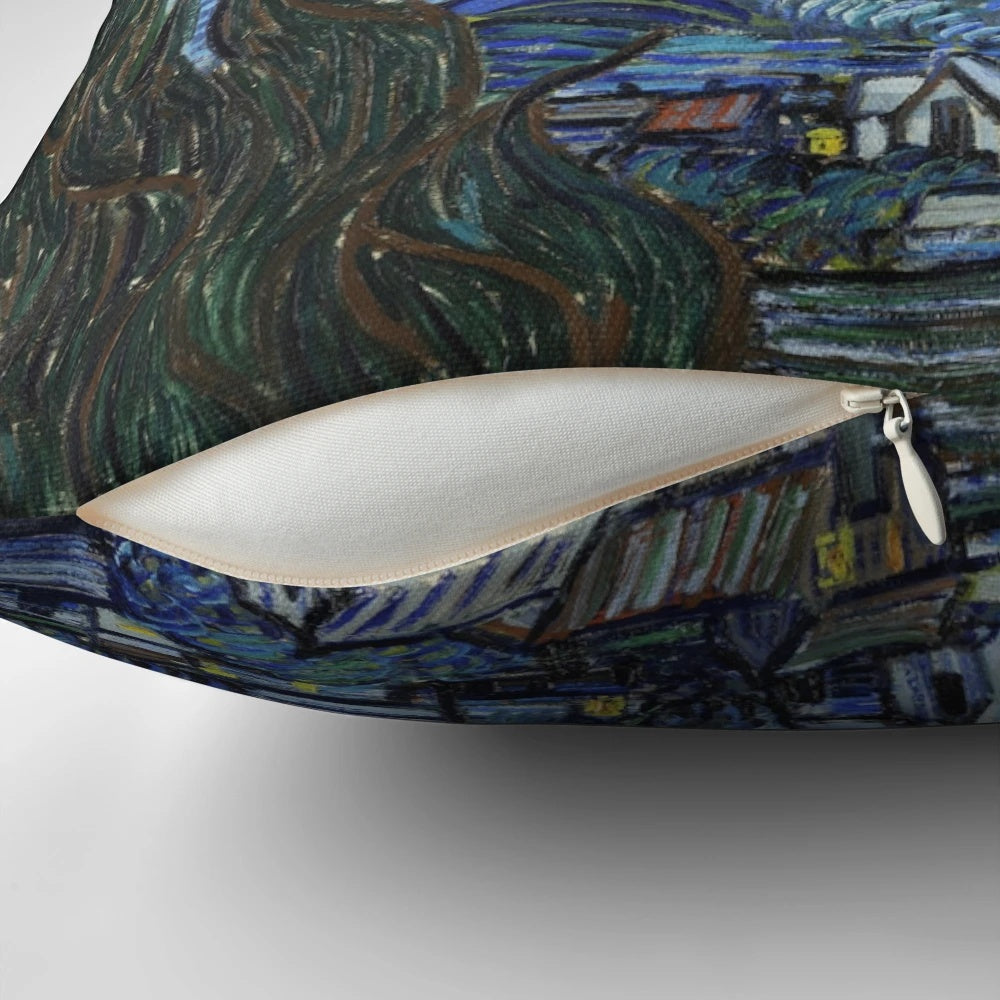 Starry Night Doctor Who Inspired Pillow with TARDIS and Matt Smith